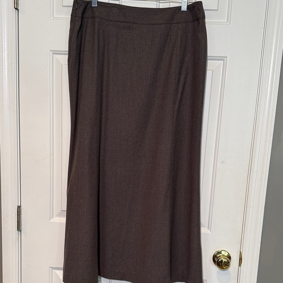 Liz Claiborne Stretch Wool Fit and Flare Long Skirt - Picture 4 of 7